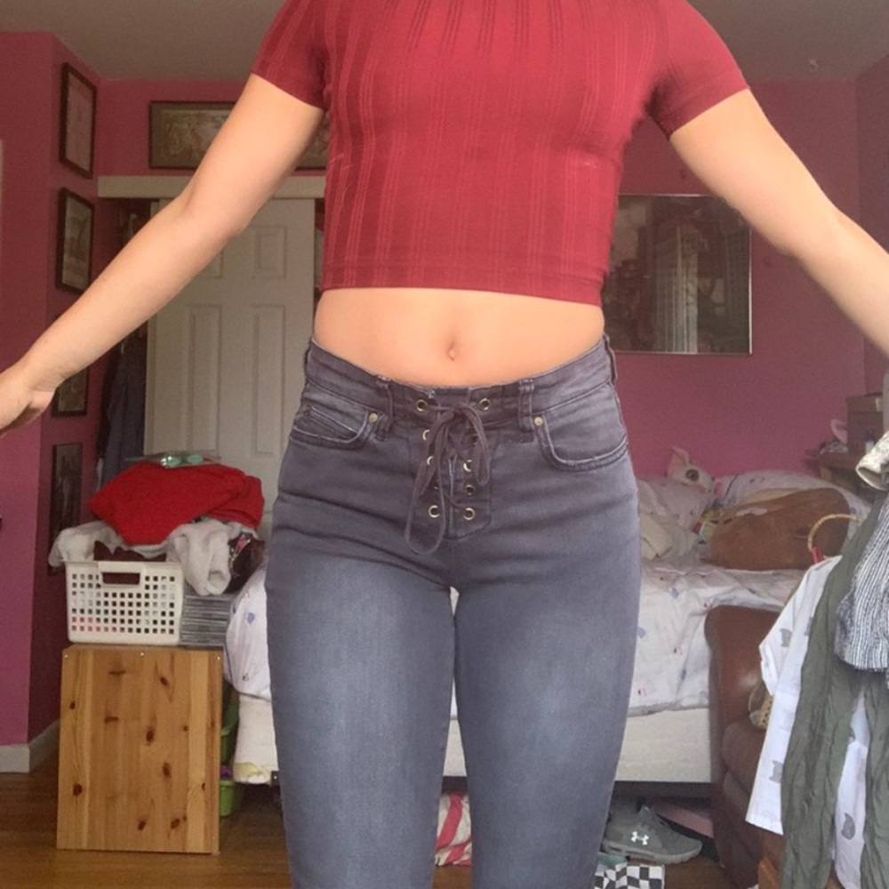 BLACK BILLABONG HIGH WAIST SKINNY JEANS🦇